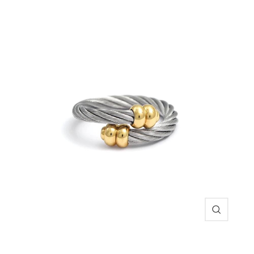 CHARRIOL CELTIC RING DOUBLE GODRONS